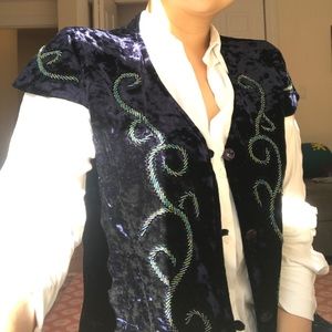 Long beautiful handmade vest velour size 4-6